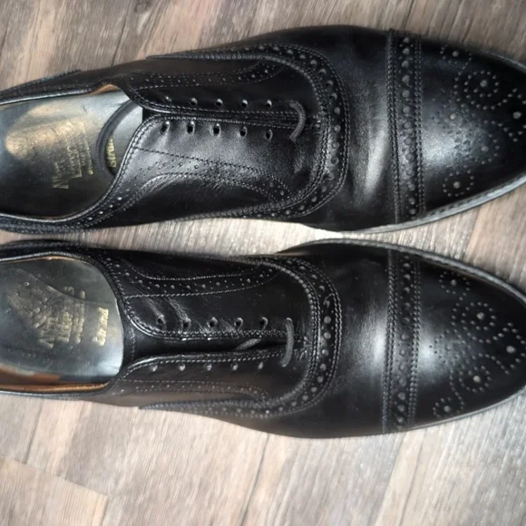 Allen Edmonds Byron Black Leather Oxfords Lace Up Shoe US Men's Size 13.